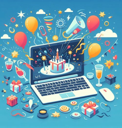 a depiction on a screen of different elements of event marketing